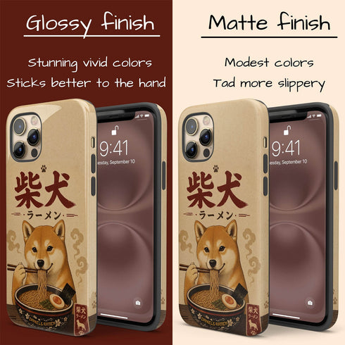Personalized Shiba Inu Ramen iPhone Case