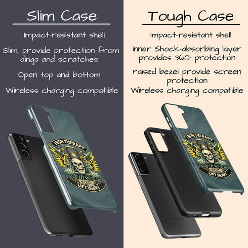 Personalized Gym Rat Iron Therapy Galaxy Case