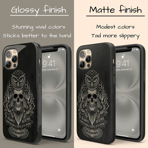 Personalized Gym Motivational Until It's Done iPhone Case