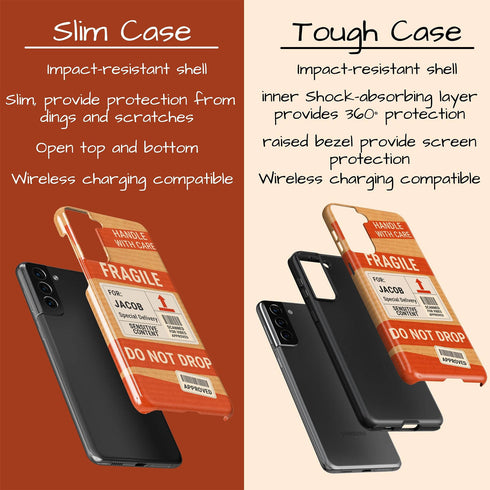 Personalized Fragile Handle With Care Galaxy Case