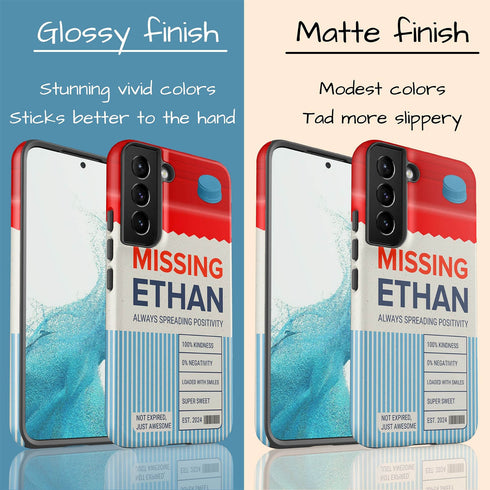 Personalized Emotional Milk Carton Galaxy Case