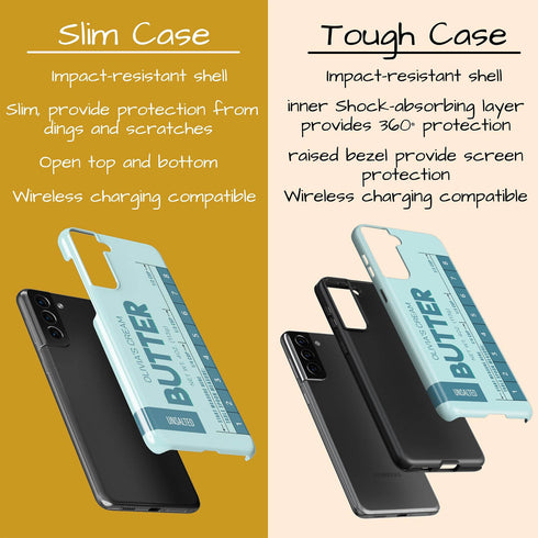 Custom Name Butter Cream Galaxy Case