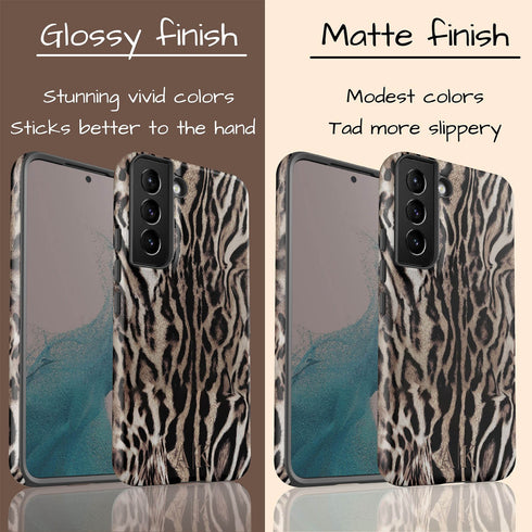 Custom Monogram Initials Chic Tiger Galaxy Case