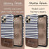 Custom Name Rustic Wood Stripes iPhone Case