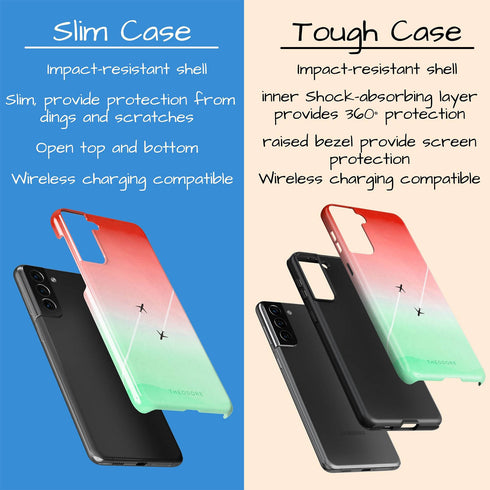 Personalized Pastel Gradient Sky Airplane Galaxy Case