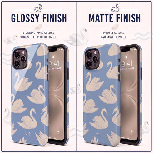 Personalized Swan Lake iPhone Case