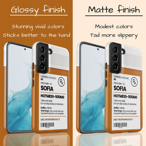 Personalized Funny Prescription Pill Bottle Galaxy Case