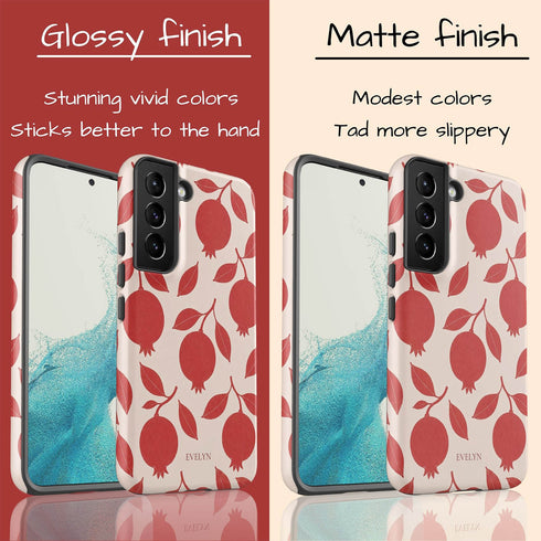 Personalized Pomegranate Bloom Galaxy Case