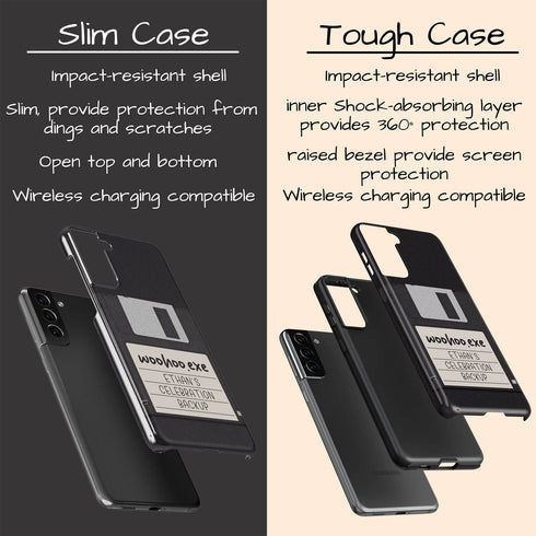 Personalized Emotional Backup Floppy Disk Galaxy Case
