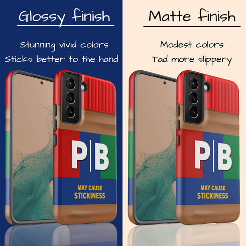 Personalized Creamy Peanut Butter Jar Initials Galaxy Case