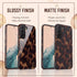 Personalized Amber Tortoise Vertical Initials Galaxy Case