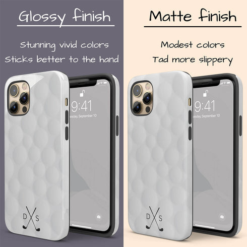 Sports Golf Club Initials iPhone Case