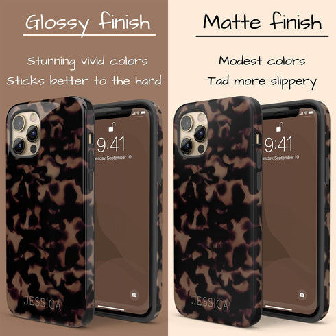 Custom Dark Edition Tortoiseshell iPhone Case