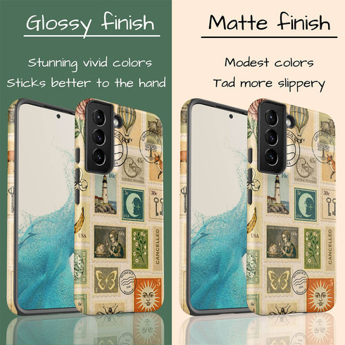 Personalized Vintage Postal Collage Galaxy Case