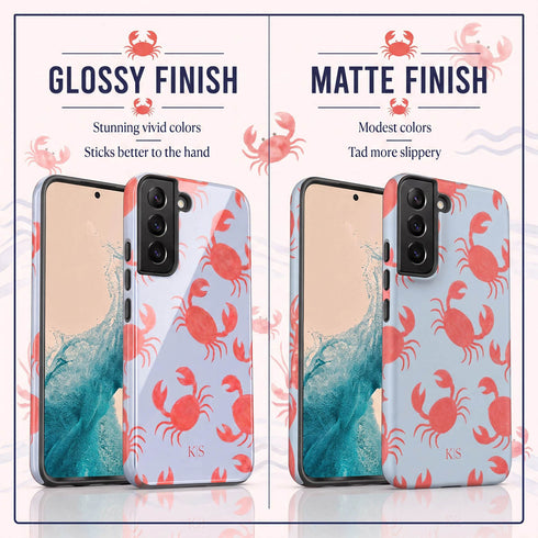 Personalized Dancing Crabs Galaxy Case