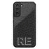 Custom 3D Initials Dark Leopard Galaxy Case - Centered