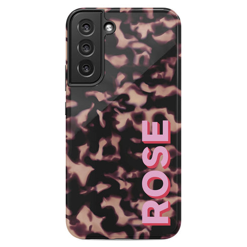 3D Custom Name Dark Tort Galaxy Case