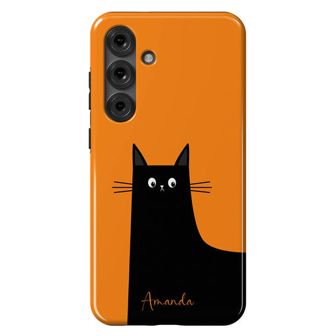 Personalized Cute Cat Mood Galaxy Case