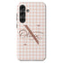 Custom Gingham Name & Initials Galaxy Case