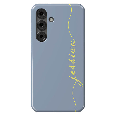 Custom Name Fresh Calligraphy Galaxy Case - Vertical