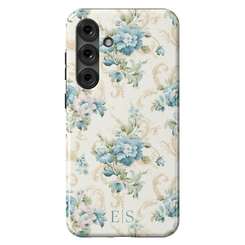 Custom Initials Shabby Chic Rococo Galaxy Case