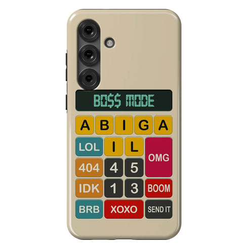 Personalized Retro Calculator Galaxy Case