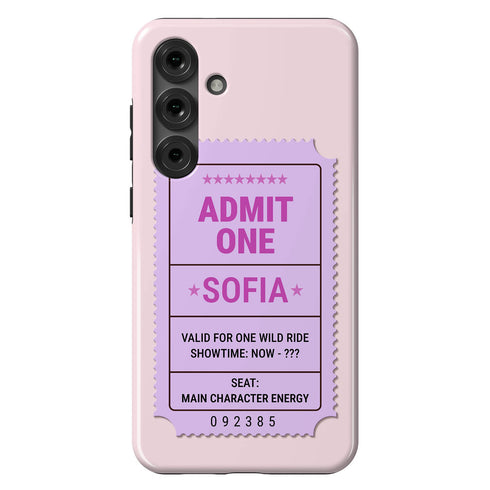 Personalized Admit One Ticket Chaos Pass Galaxy Case