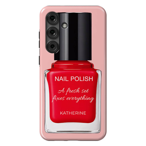 Personalized Glossy Nail Polish Galaxy Case