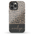 Boho Leopard Custom Name iPhone Case