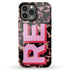 Custom 3D Initials Dark Tort iPhone Case