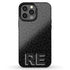 Custom 3D Initials Dark Leopard iPhone Case - Centered