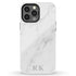 Custom Initials Marble iPhone Case