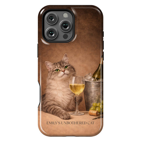 Custom Wine & Whiskers iPhone Case