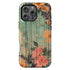 Custom Initials Boho Chic Vintage Floral iPhone Case