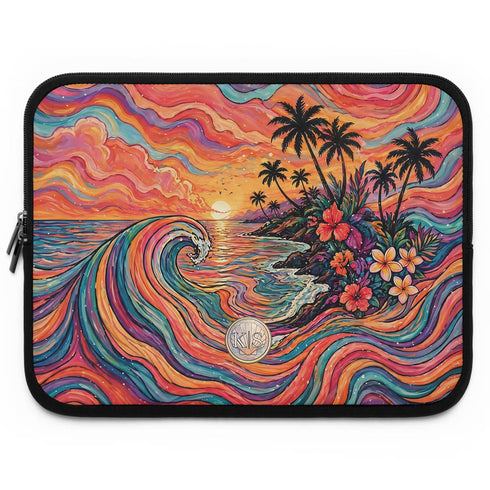 Personalized Ocean Flow Laptop Sleeve