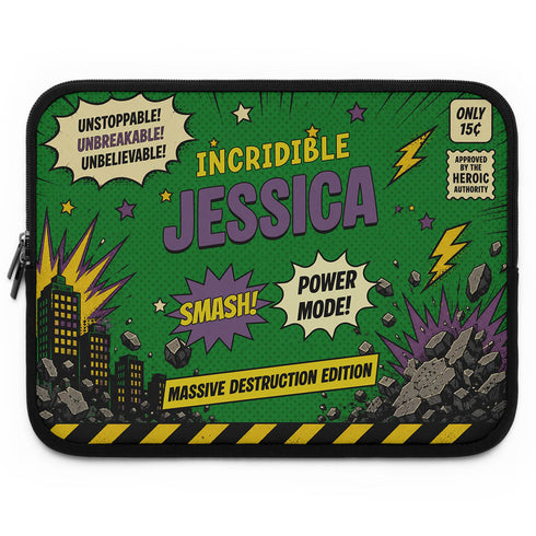 Personalized Comic Book Laptop Sleeve