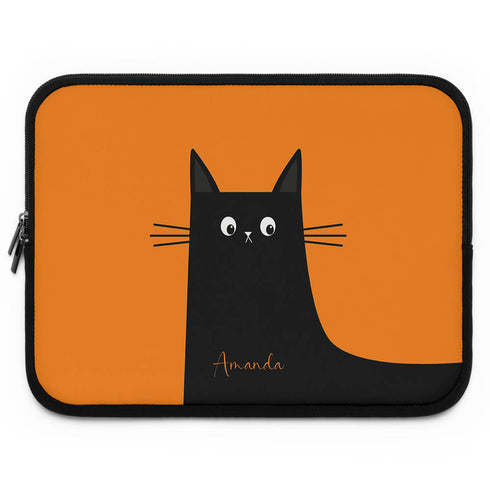 Personalized Cat Mood Laptop Sleeve