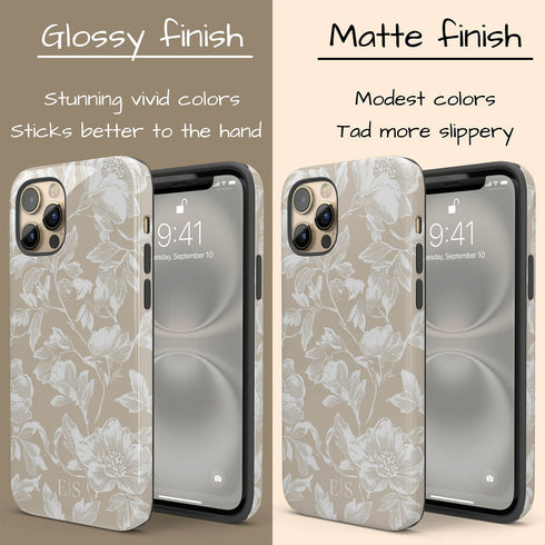 Custom Initials French Toile De Jouy iPhone Case V3