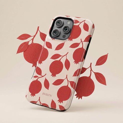 Personalized Pomegranate Bloom iPhone Case