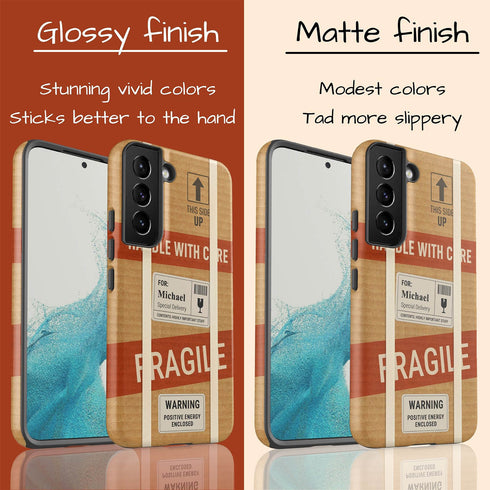 Personalized Fragile Handle With Care Galaxy Case