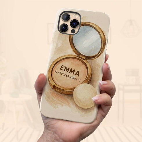 Personalized Soft Glam Flawless Makeup iPhone Case