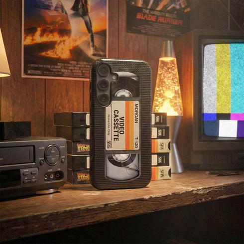 Personalized Retro VHS Video Cassette Galaxy Case