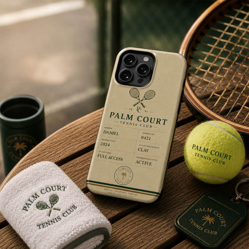 Personalized Tennis Club iPhone Case