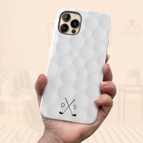 Sports Golf Club Initials iPhone Case