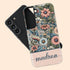 Custom Name Botanical Wildflowers Meadows Galaxy Case