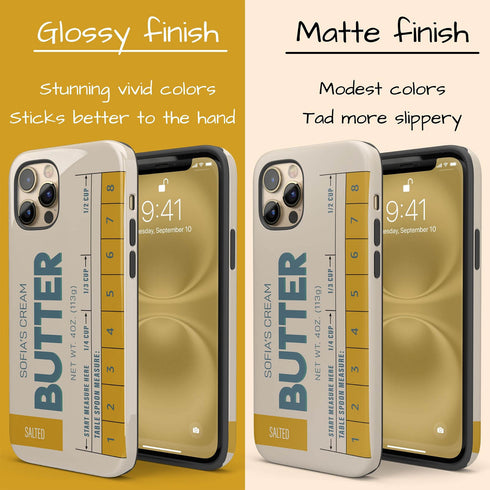 Custom Name Butter Cream iPhone Case