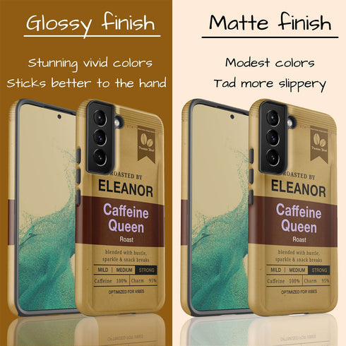 Personalized Morning Fuel Coffee Bean Bag Galaxy Case