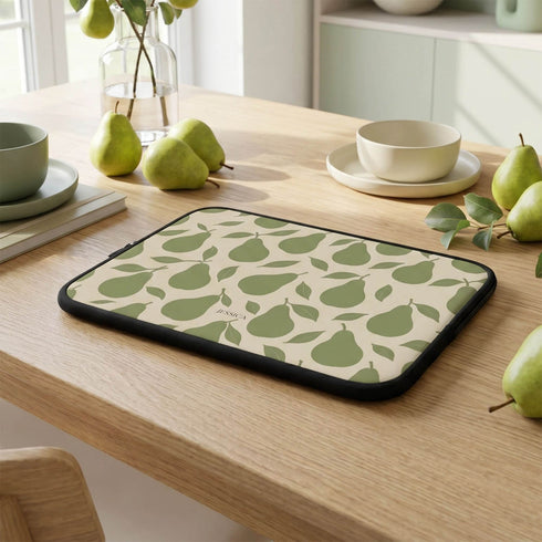 Personalized Pear Grove Laptop Sleeve