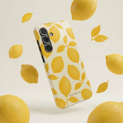 Personalized Amalfi Lemon Galaxy Case