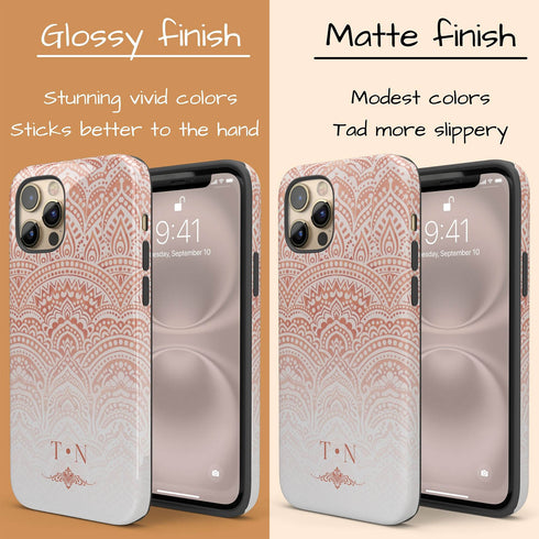 Custom Lotus Mandala iPhone Case